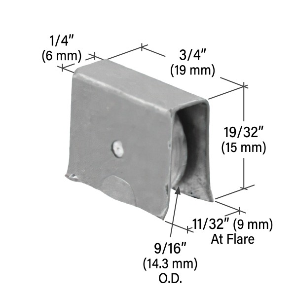 CRL Ball Bearing Wheel Assembly for Narrow 'H' Bars